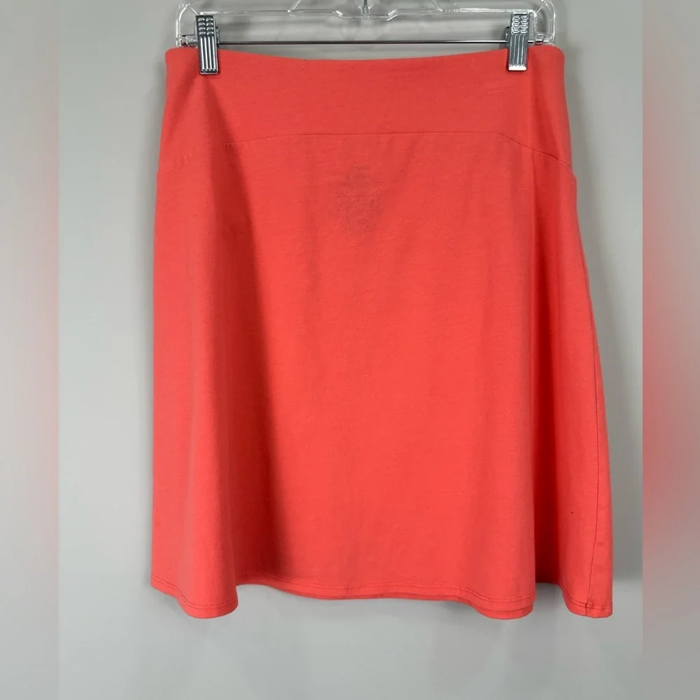 Patagonia Pink Pull On Elastic Skirt Organic Cotton Blend Medium